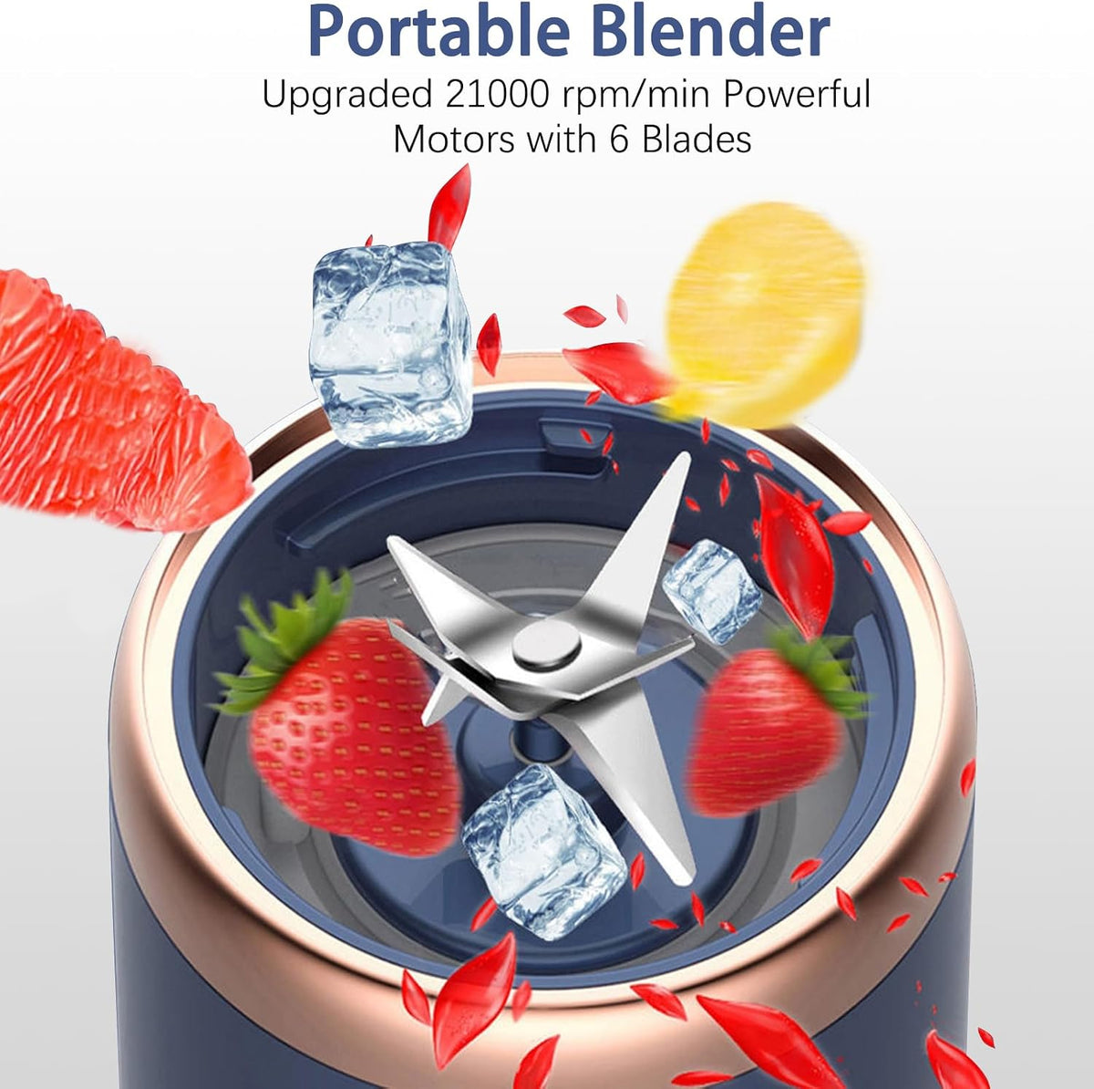 Portable Blender, Personal Blender USB Rchargeable