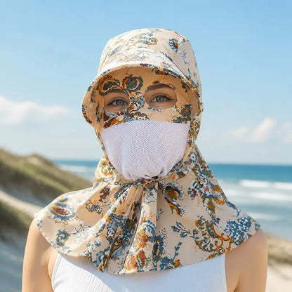Women Full Face Neck Sun Protection Hat