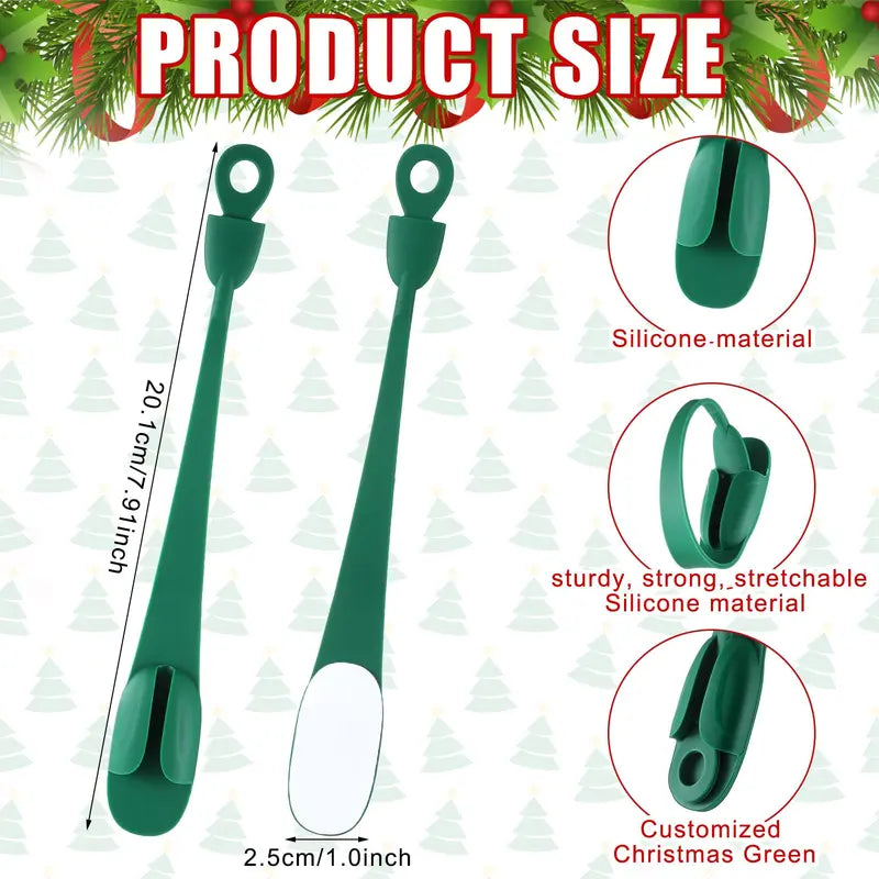 12PCS Reusable Silicone Adhesive Christmas Garland Hooks