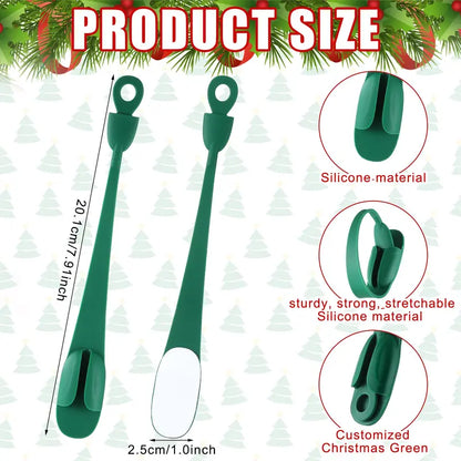 12PCS Reusable Silicone Adhesive Christmas Garland Hooks