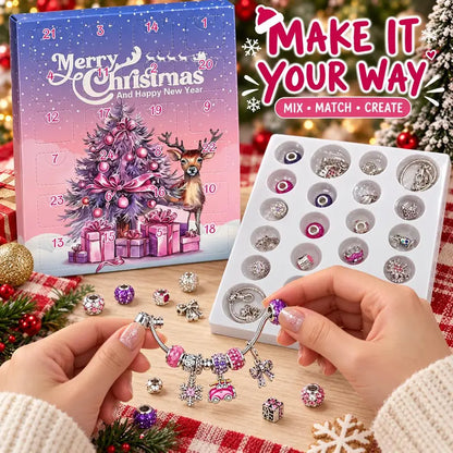24-Day Christmas DIY Craft Bead Charms Kit