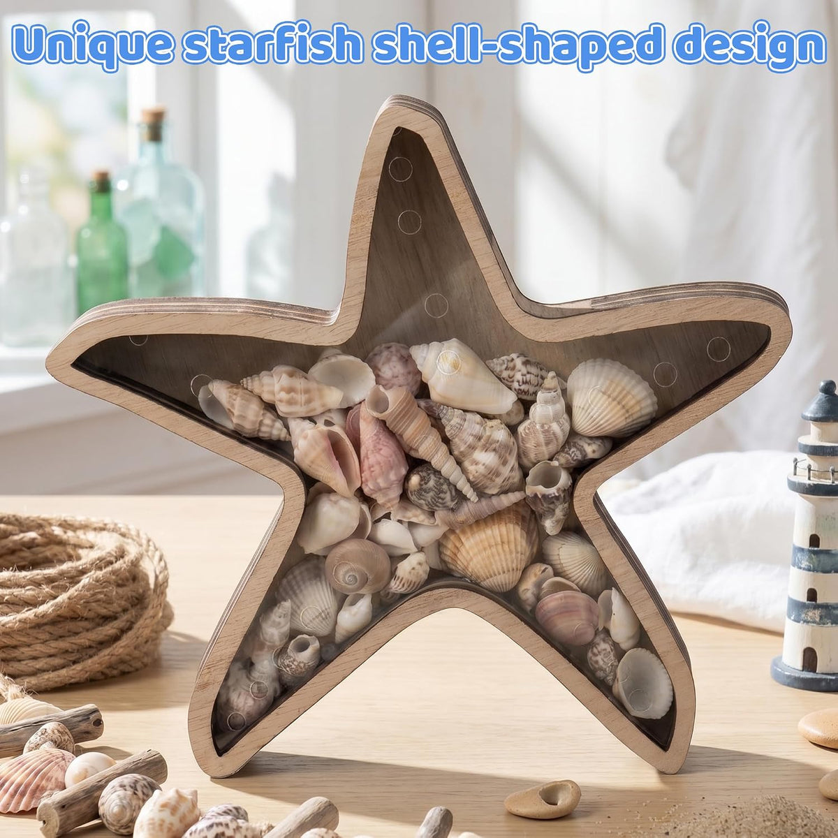 Wooden Starfish Storage Box