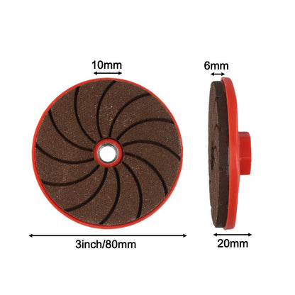 3PCS Diamond Polishing Pad Wet dry Buff Disc Abrasive for Marble Concrete