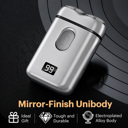 Portable Electric Shaver Dual Blade Usb Rechargeable Led Display