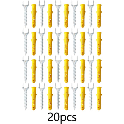 20Pcs Solid Wood Baseboard Seamless Nails Double-Headed Self-Tapping Screws 25mm