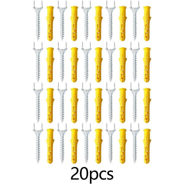 20Pcs Solid Wood Baseboard Seamless Nails Double-Headed Self-Tapping Screws 25mm