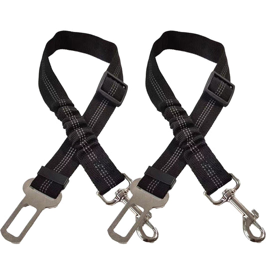 2Pcs/set 3 in 1 Pet Car Adjustable Seatbelt Leash
