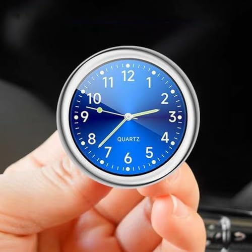 Mini Car Clock for Dash with Adhesive Sticker & Vent Clip - Luminous Decoration