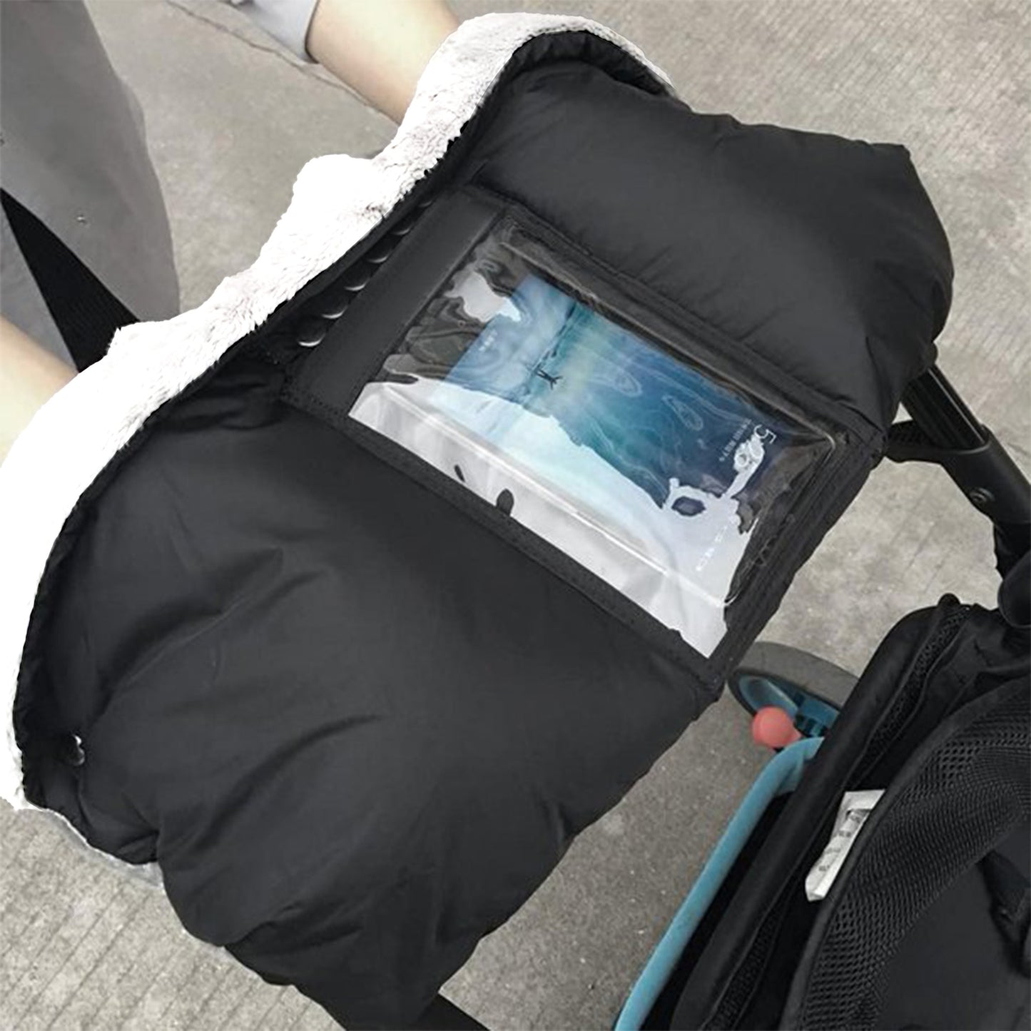 Stroller Hand Warm Muff Pram Gloves Waterproof Anti-Freeze Fleece