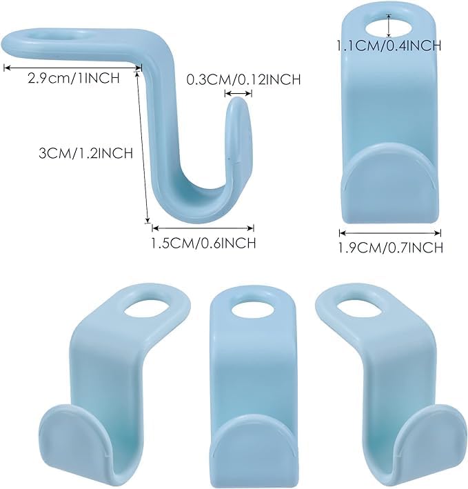 10pcs Clothes Hanger Connector Hooks - Plastic Cascading Hangers Saving Organizer Hanger Hooks for Heavy Duty Clothes
