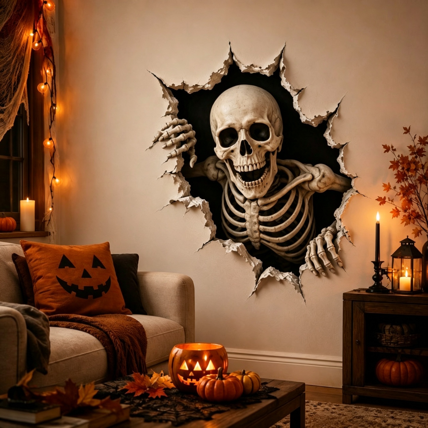 Halloween Breakthrough 3D Wall Decals