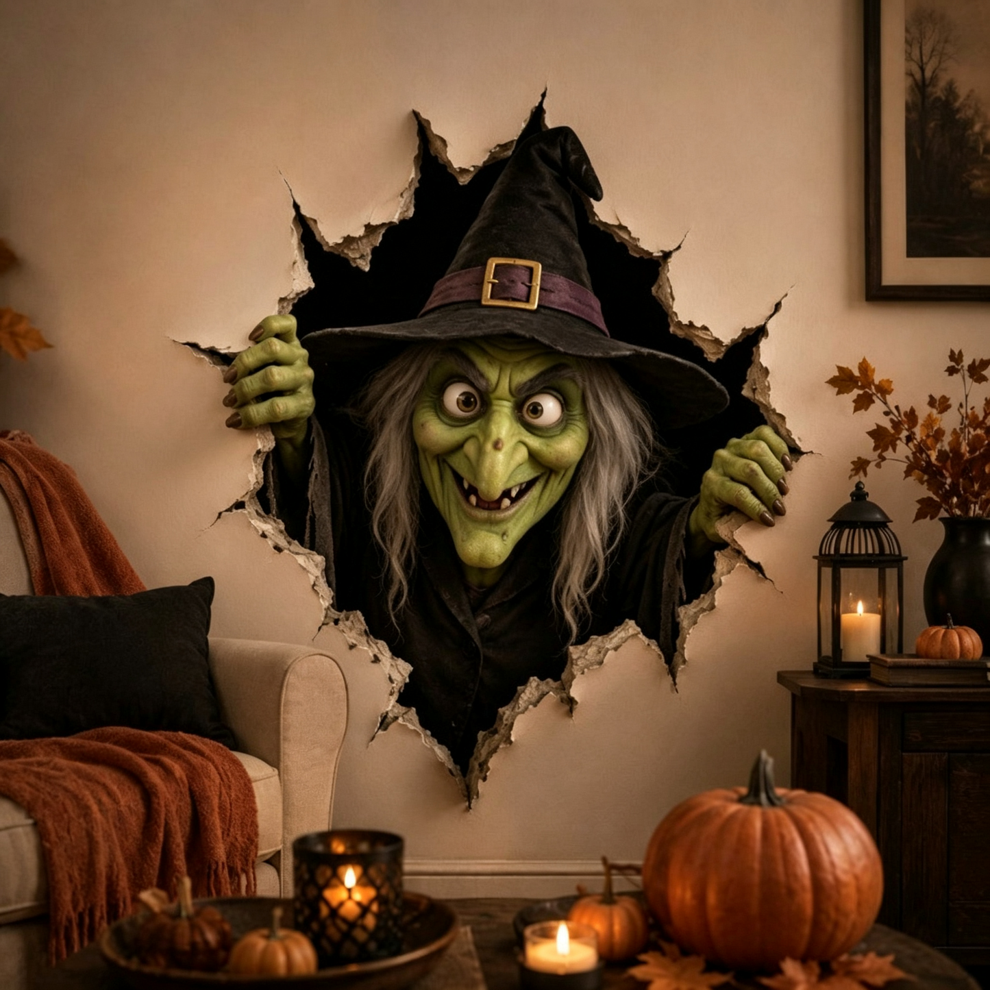 Halloween Breakthrough 3D Wall Decals