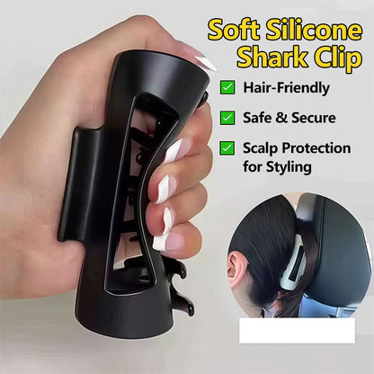 3Pcs Ultra-Soft Silicone Shark Hair Clip – Flexible & Durable Jaw Clip