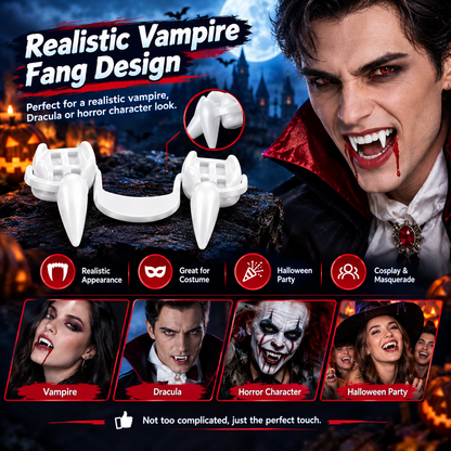 2PCS Expandable Halloween Vampire Fangs Set