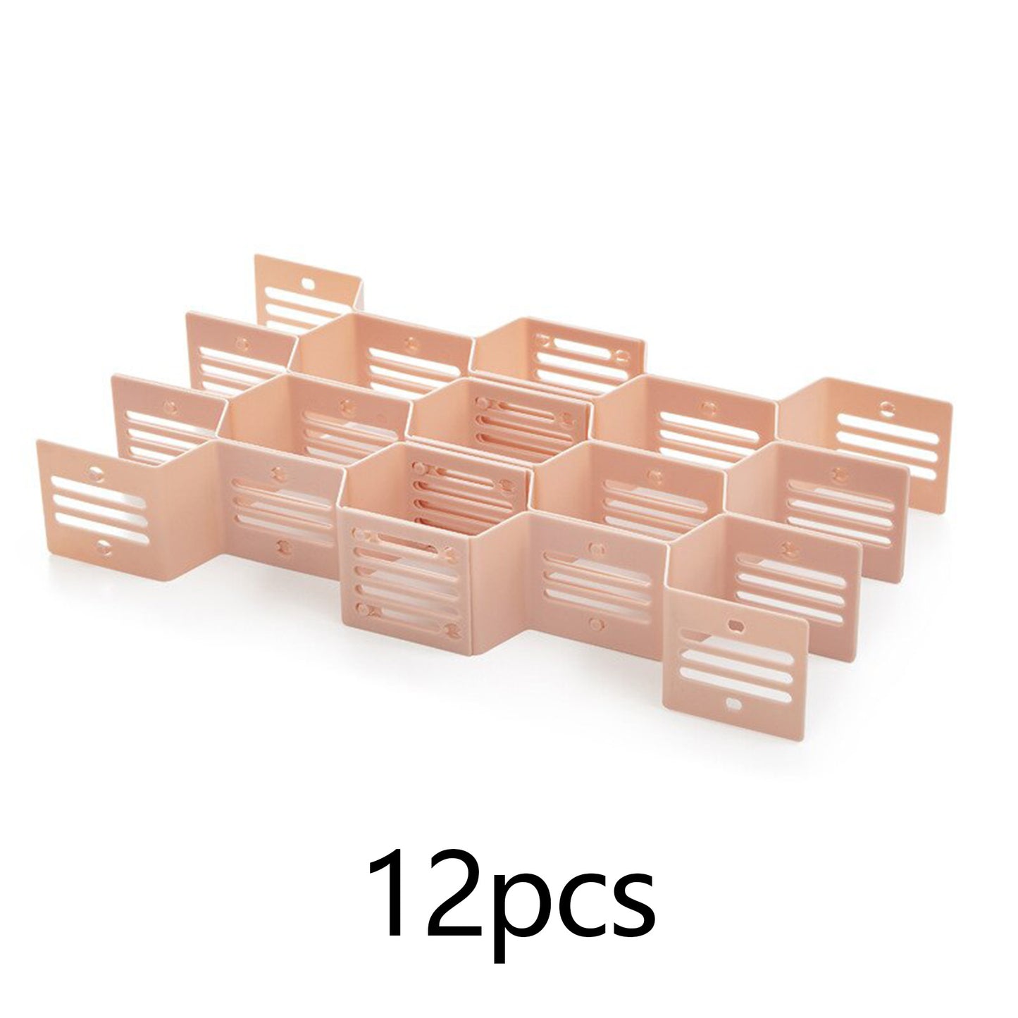 12pcs/set Adjustable Drawer Honeycomb Clapboard Plastic DIY