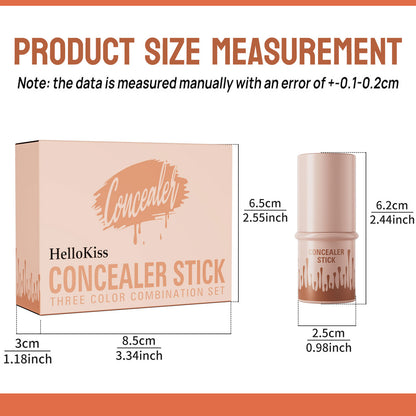 3Pcs Cream Contour Sticks Kit