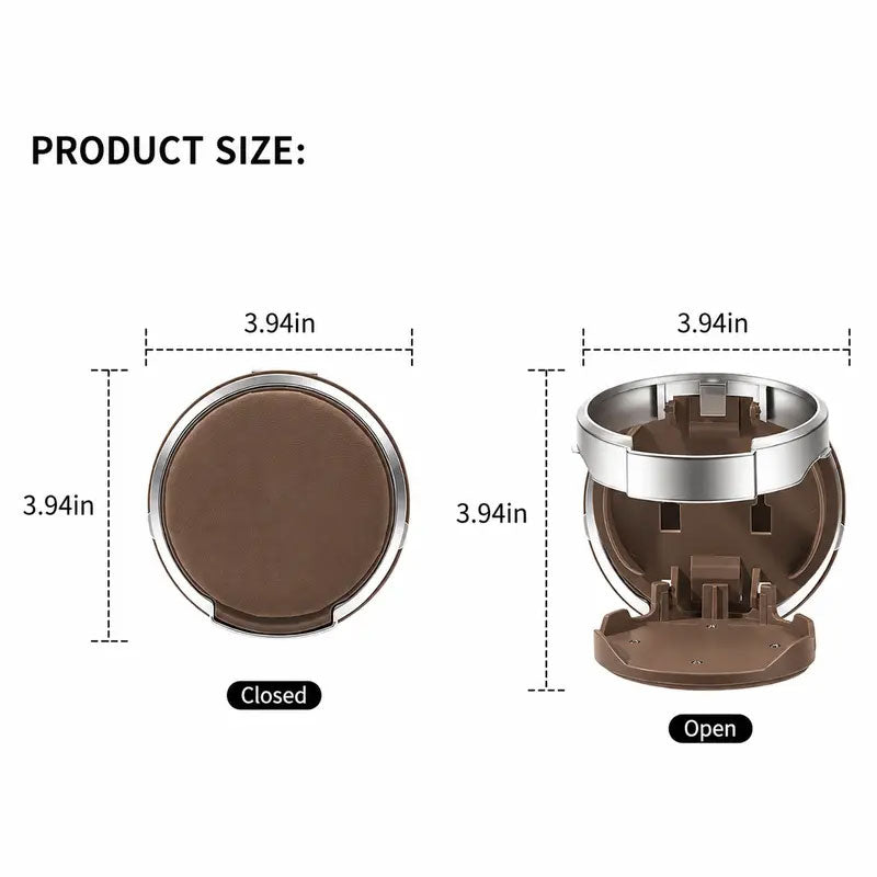 Universal Foldable Car Cup Holder with Hook