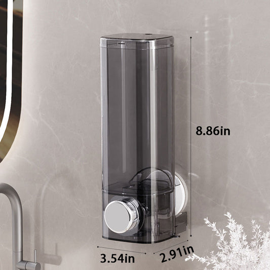 Simple Fashionable 500ML Punch-Free Wall-Mounted Suction Cup Liquid Dispenser for Bathroom Kitchen Sink