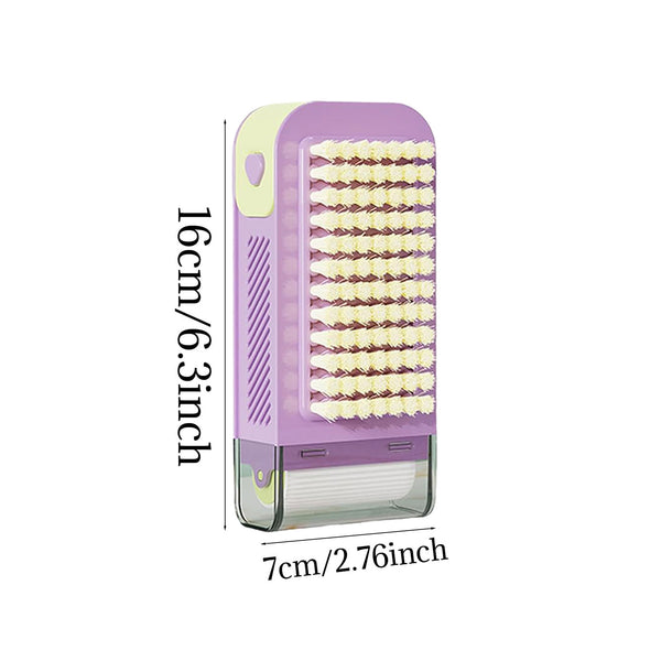 Multi-Functional 3-in-1 Foaming Soap Box with Roller & Scrub for Portable Cleaning & Storage