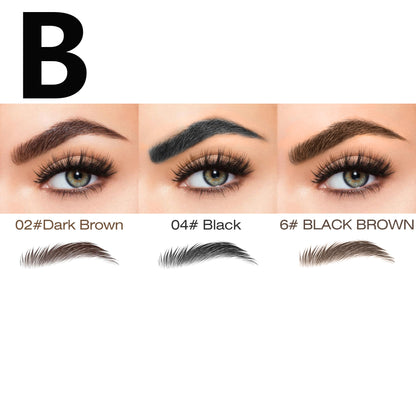 3pcs Waterproof Microblading Eyebrow Pencil Set- 4 Tips for Realistic Hair Strokes