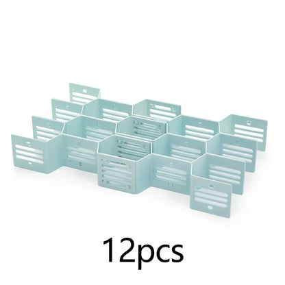 12pcs/set Adjustable Drawer Honeycomb Clapboard Plastic DIY