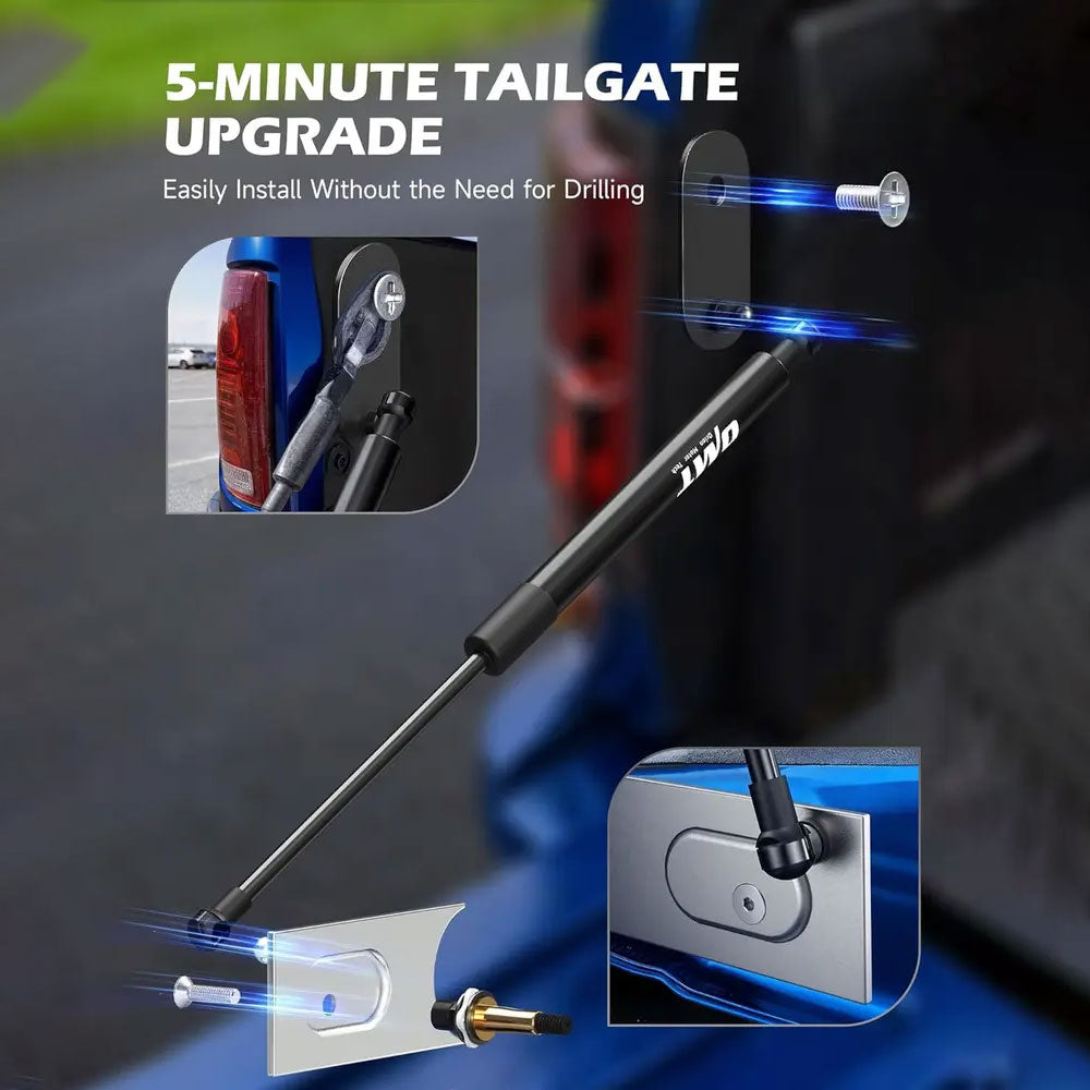 Orion Motor Tech Truck Tailgate Assist Compatible with 2009-2025 Dodge Ram 1500 2500 3500, Pickup Tailgate Lift Assist Hardware & Mylar Sheet Kit