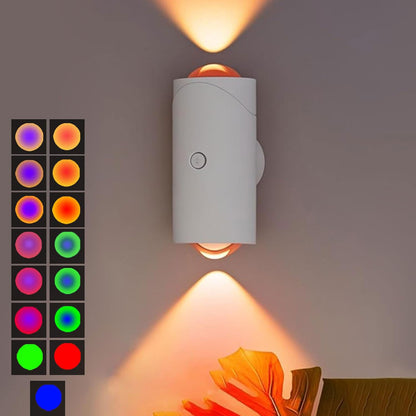 LED Wireless Magnetic Wall Lamp with 7 Colors Changing, Motion Sensor, 1500mAh Rechargeable Battery