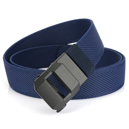 Adjustable Nylon Ratchet Belt, Woven Waist Tactical Belt with Automatic Slide Buckle