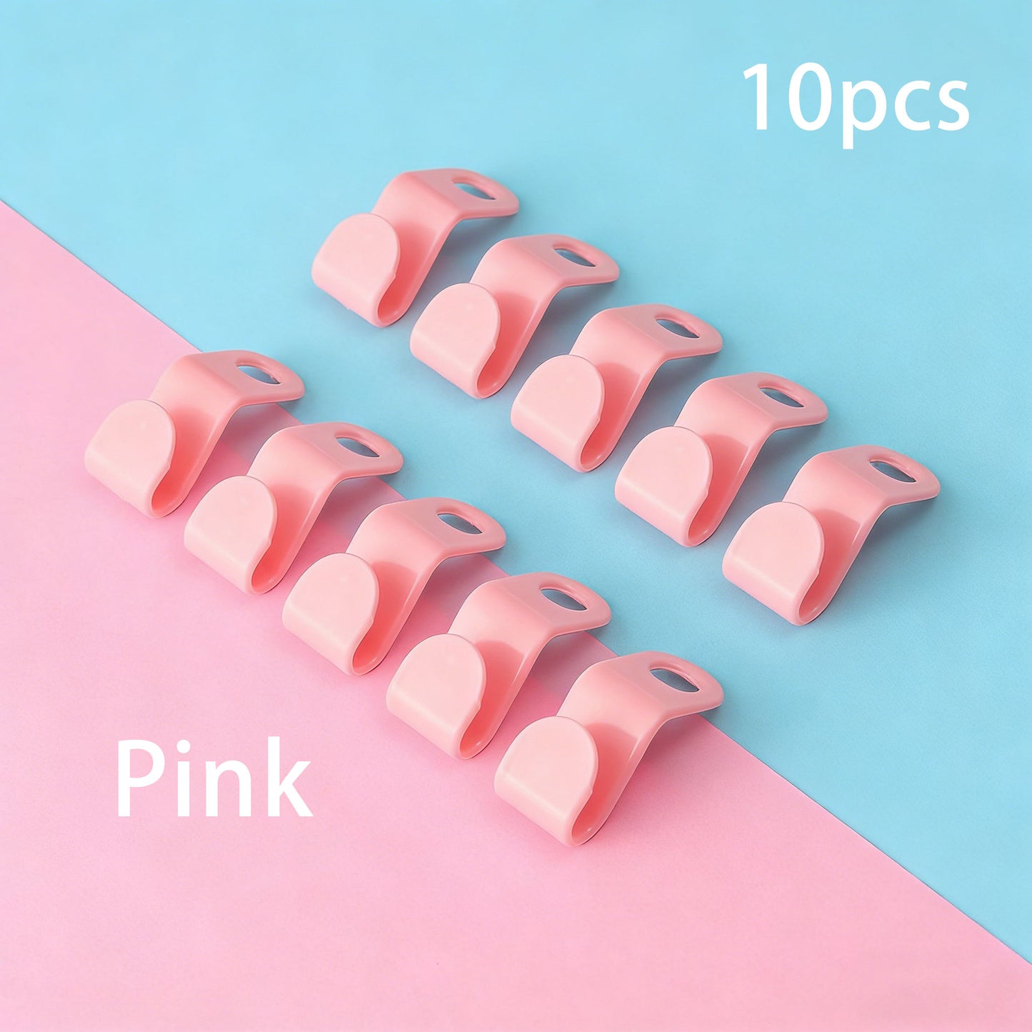 10pcs Clothes Hanger Connector Hooks - Plastic Cascading Hangers Saving Organizer Hanger Hooks for Heavy Duty Clothes