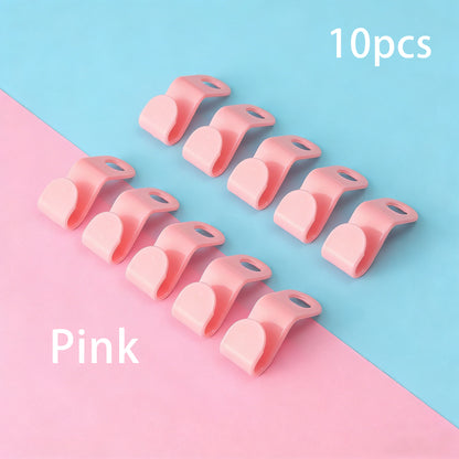 10pcs Clothes Hanger Connector Hooks - Plastic Cascading Hangers Saving Organizer Hanger Hooks for Heavy Duty Clothes