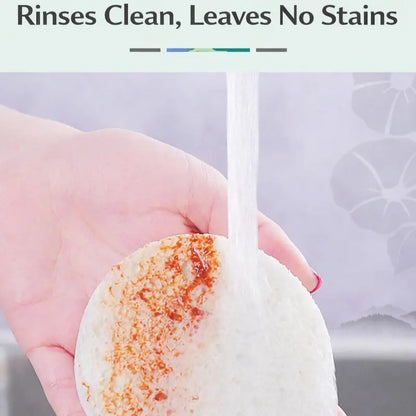 3PCS Wood-Based Eco-Friendly Cellulose Scrubber Pads - Scratch Free, Thickened Sof