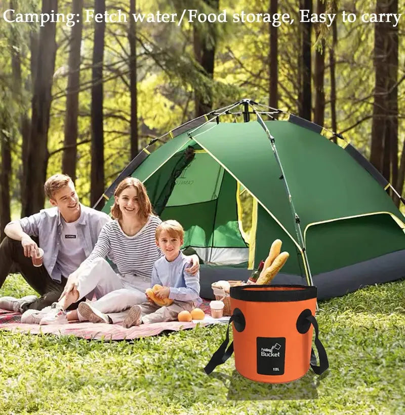12L/20L Portable Folding Water Storage Bucket