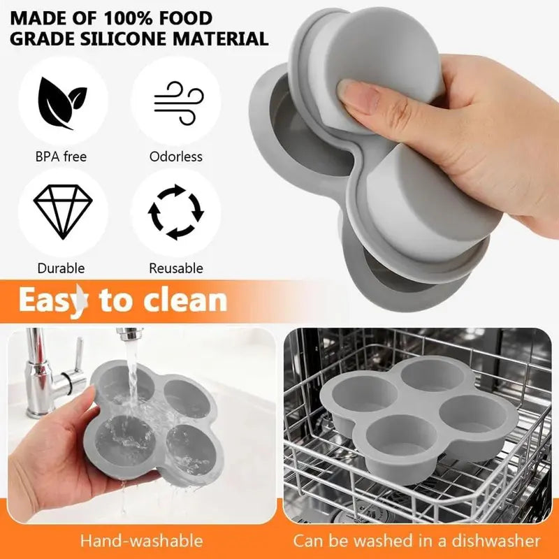 4-Cup Silicone Air Fryer Egg Mold