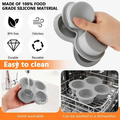 4-Cup Silicone Air Fryer Egg Mold