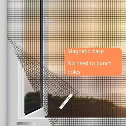 Magnetic Window Screen, No Drilling & Easy Installation