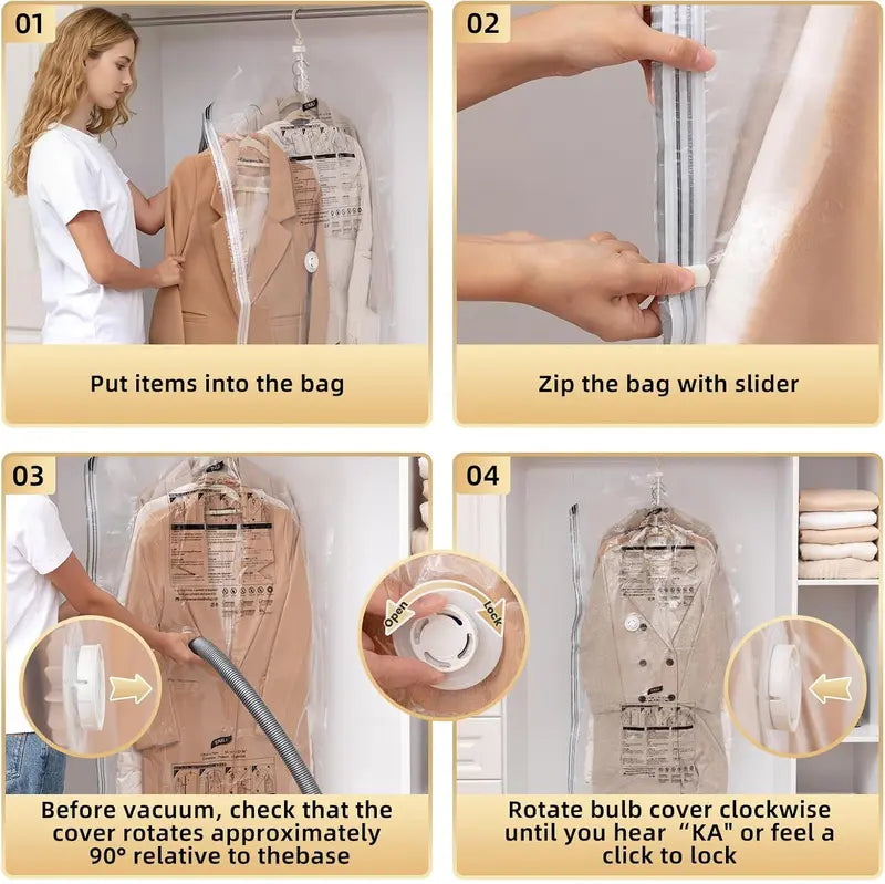 Hanging Vacuum Storage Bags Space Saver Bags