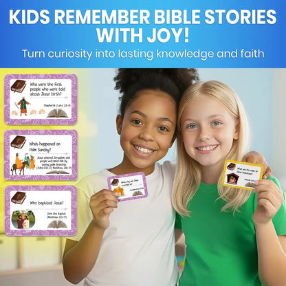 Bible Trivia Portable Card Game Set - 300 Engaging Questions