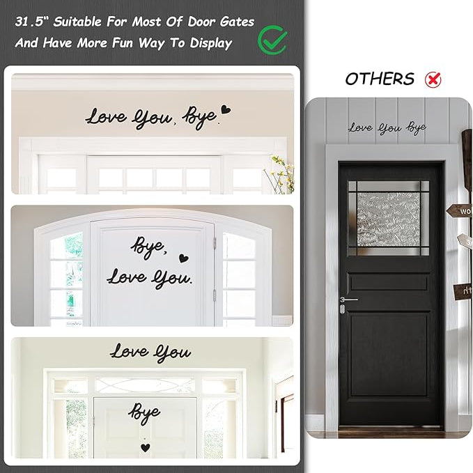 "Love You, Bye" Wall Decor