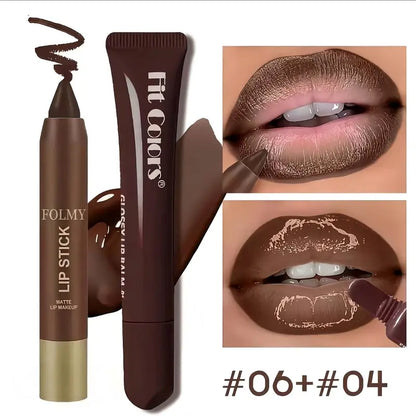 Matte Lipliner & Moisturizing Lip Oil Set