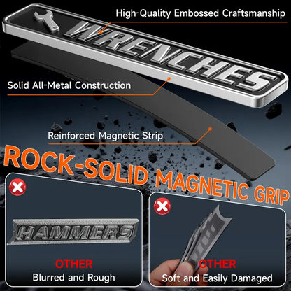 12 Pack of Magnetic Toolbox Labels,Designed for toolboxes