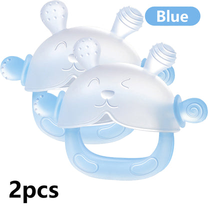2PCS Teether Baby Food Grade Rabbit Full Set of Hands