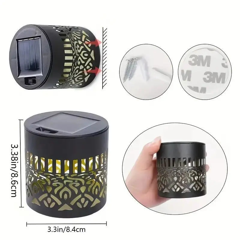 Solar Mandala Projector Wall Lights