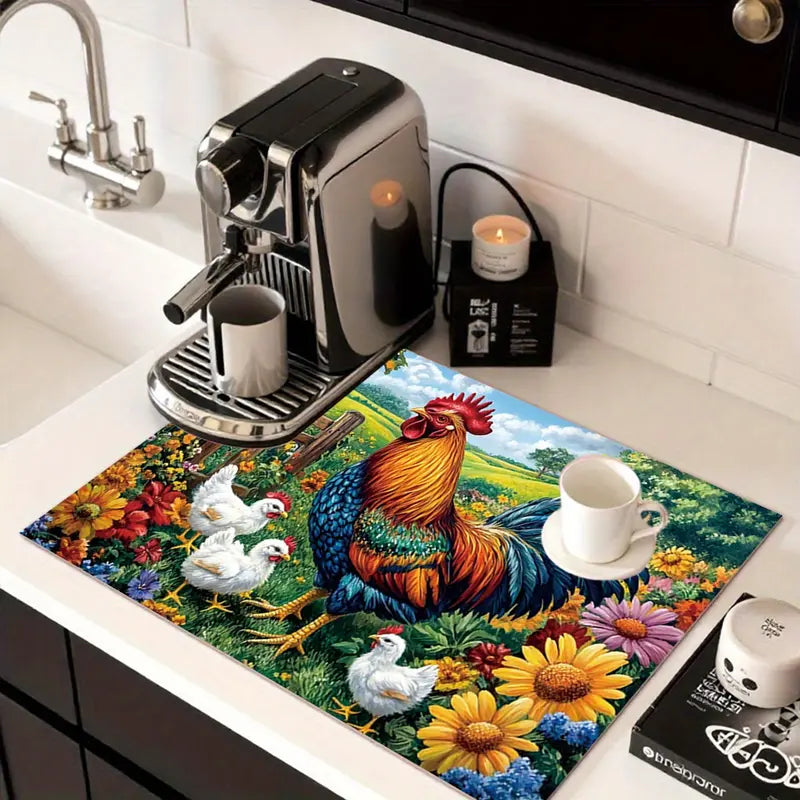 Rustic-Style Stove Top Protector Mat