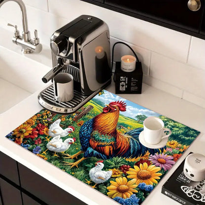 Rustic-Style Stove Top Protector Mat