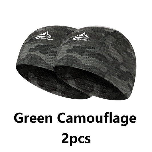 2Pcs Cooling Skull Caps Helmet Liner Beanie Head Wrap Sweat Running Hats