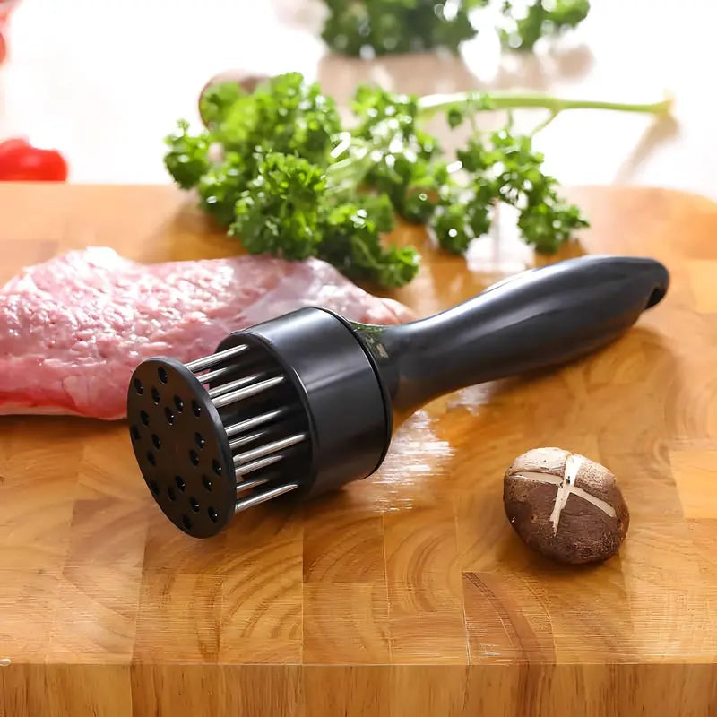 Lightweight Compact Meat Tenderizer Utensils, Ultra-Sharp Stainless Steel Needle Array Blades