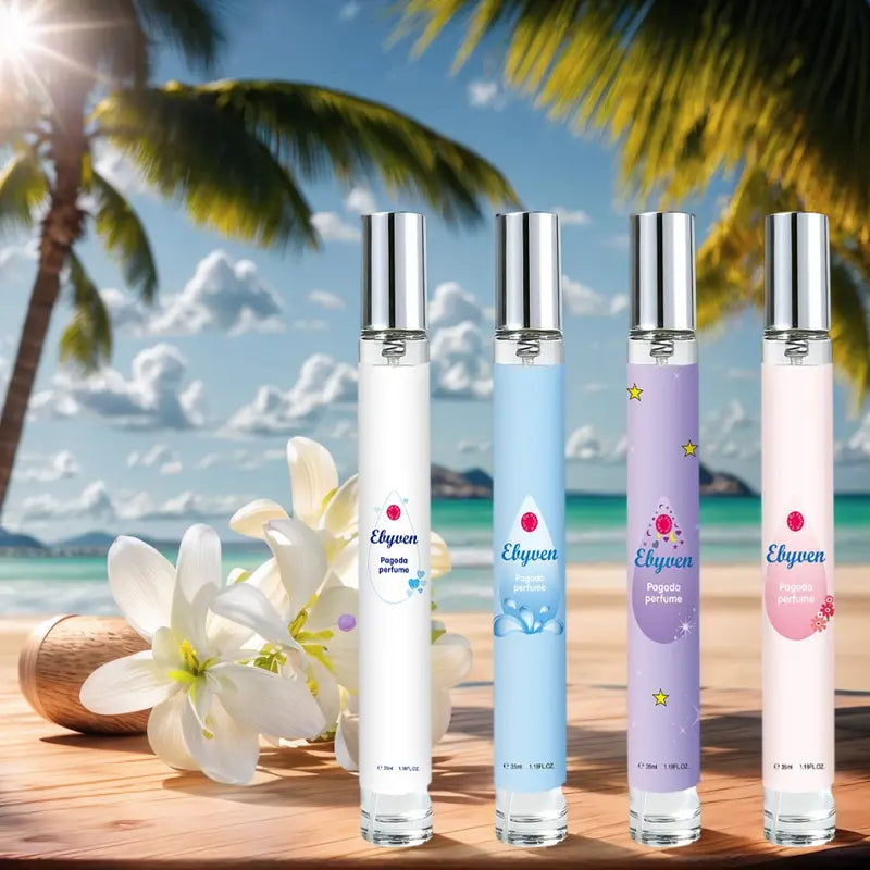 Women's 4-Pack Floral Perfume Set – Natural & Fresh