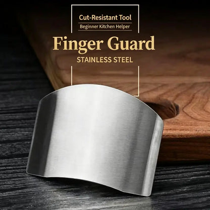 2 Pcs Stainless Steel Finger Protector for Cutting Food
