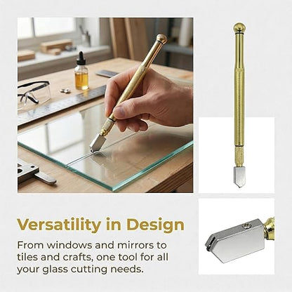 Multi-Function Diamond Glass Cutter - Manual Tile and Mirror Cutting Tool