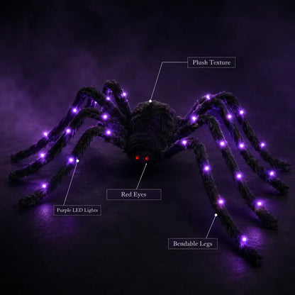 Light-up spider Halloween decoration